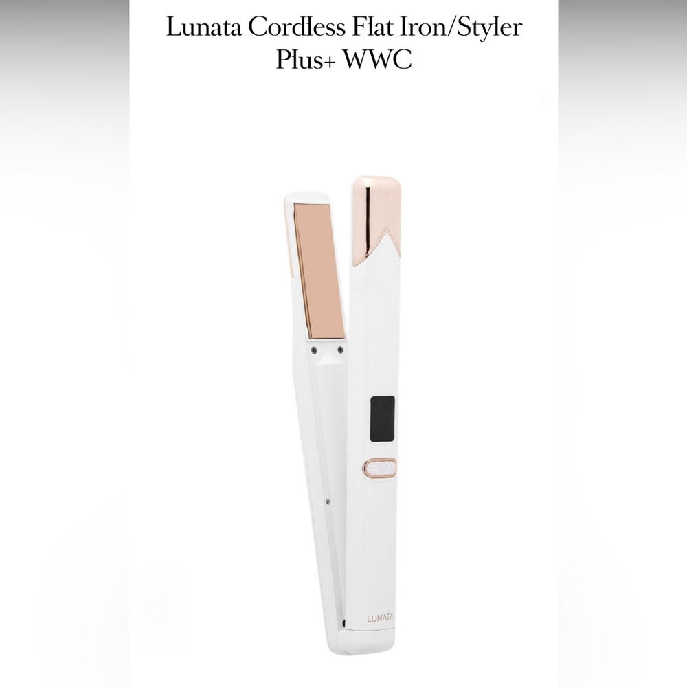 Lunata Cordless Flat Iron Rechargeable Portable Straightener Hair Flatiron Curl
